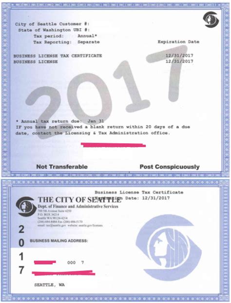 seattle city license